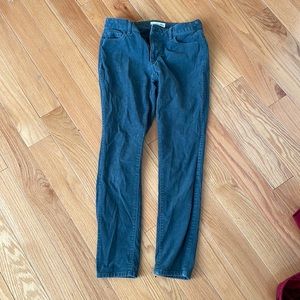 Ann Taylor loft blue corduroy curvy skinny pants size 26/2